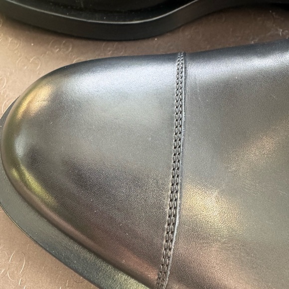 NWT Gucci Military Boot lace- up w/ Double Buckle & a cap toe - Black - Picture 6 of 15